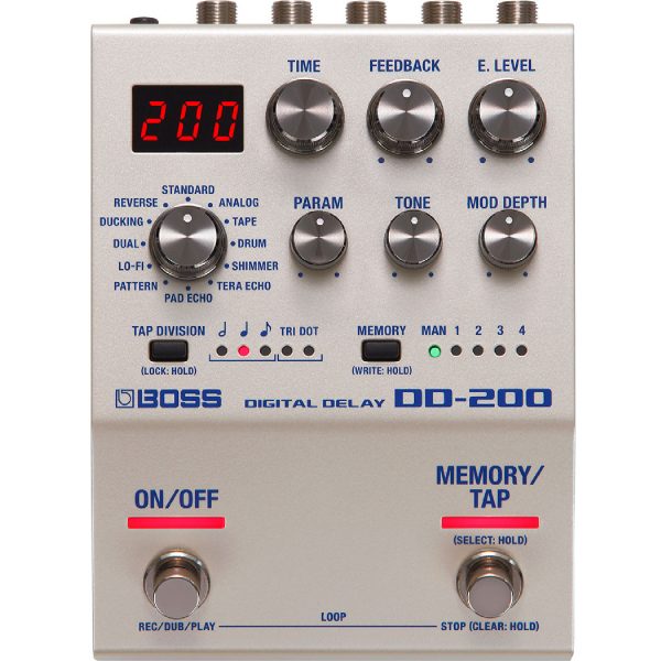 Boss AD-200 Digital Delay top