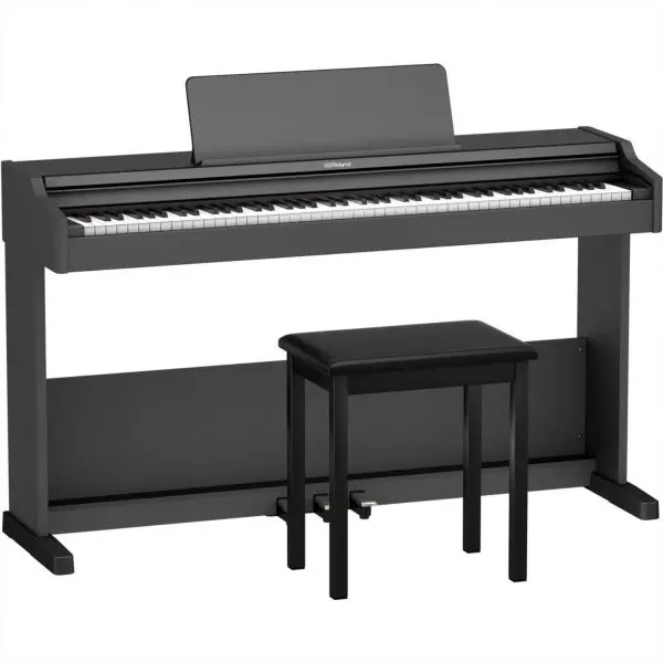 Roland - RP107 Digital PianoGT with Stand and Bench - Black - bench