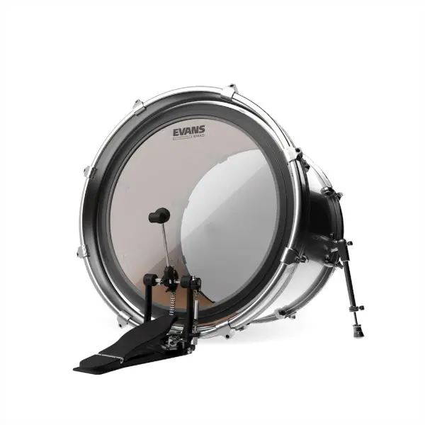 Evans - EMAD 22" Clear Bass Drumhead - BD22EMAD On Bass Drum