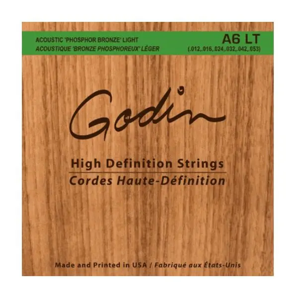 Godin - A6 LT 12-53 Phosphor Bronze Acoustic HD Strings - 008995