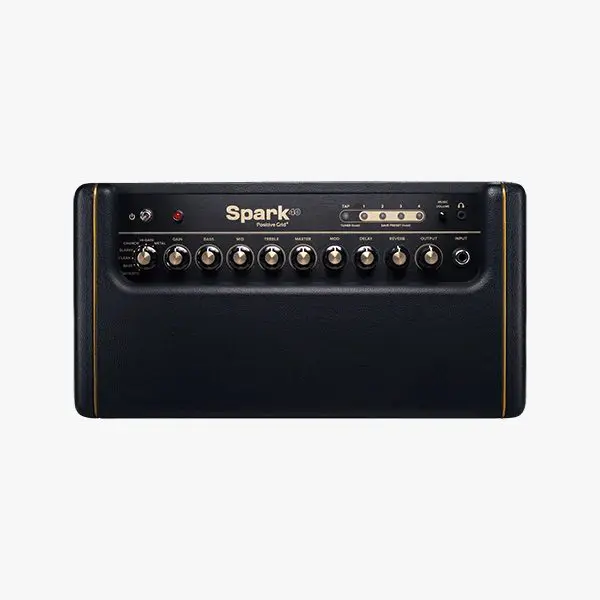 Positive Grid - Spark 40-Watt Smart Guitar Amp & Bluetooth Speaker - Black Top