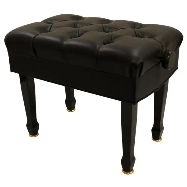 Benchworld - IMPERIAL 1G PE Pneumatic Piano Bench in Polished Ebony